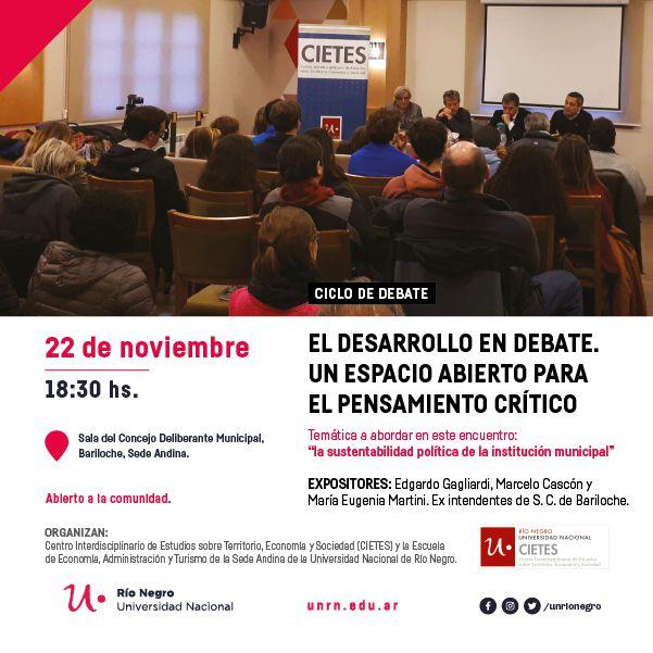 El desarrollo en debate. Espacio abierto de pensamiento cr&iacute;tico