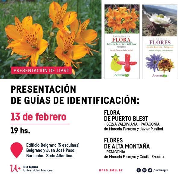 Presentaci&oacute;n de gu&iacute;as de identificaci&oacute;n: Flora de Puerto Blest / Flores de alta monta&ntilde;a