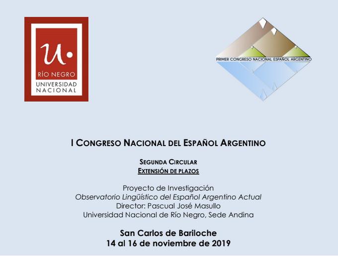 I Congreso Nacional del Espa&ntilde;ol Argentino