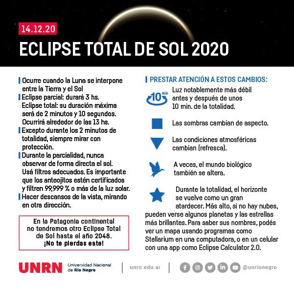 #Eclipse2020 | &#9728;&#65039;&#127761;Compartimos info y algunos tips para que puedas disfrutar este incre&iacute;ble suceso&#9728;&#65039;&#127761;