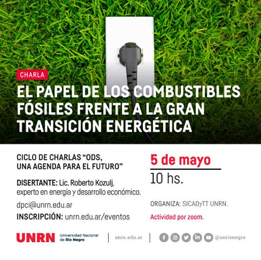 Charla: "El papel de los combustibles f&oacute;siles frente a la gran transici&oacute;n energ&eacute;tica"