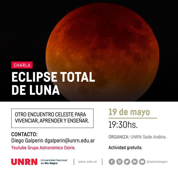 Charla: Eclipse total de Luna