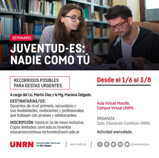 Seminario "Juventud-es. Recorridos posibles para gestas urgentes"