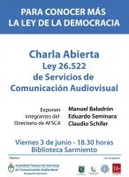 Charla Abierta sobre la Ley de Servicios de Comunicaci&oacute;n Audiovisual