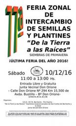 S&aacute;bado 10 &uacute;ltima Feria de Semillas y Plantines de 2016
