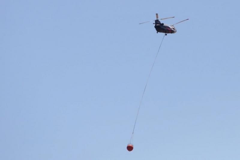 El Boeing Chinook volvi&oacute; a la Patagonia para apoyar el combate de incendios