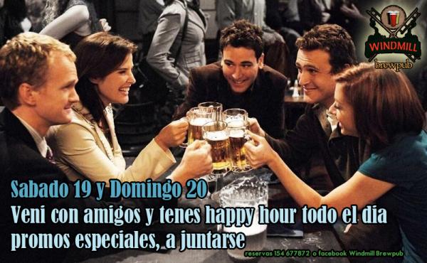 sabado y domingo dia del amigo en Windmill Brewpub